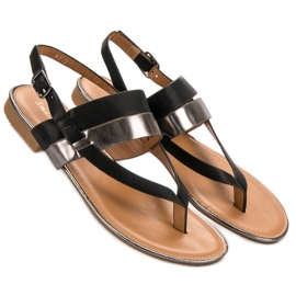 Small Swan Japanske sandale crno 2