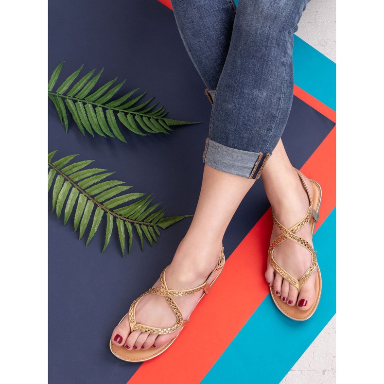 Small Swan Japanske sandale žuta boja 2