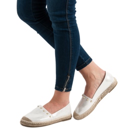 SHELOVET Srebrne espadrile siva 2