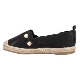 SHELOVET Espadrile s biserima crno 1