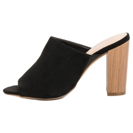 Kayla Ugrađene sandale s visokim potpeticama crna 1