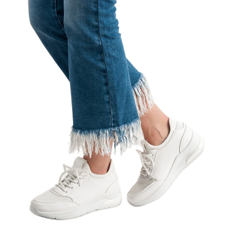Ideal Shoes Ženske sportske cipele bijela 1