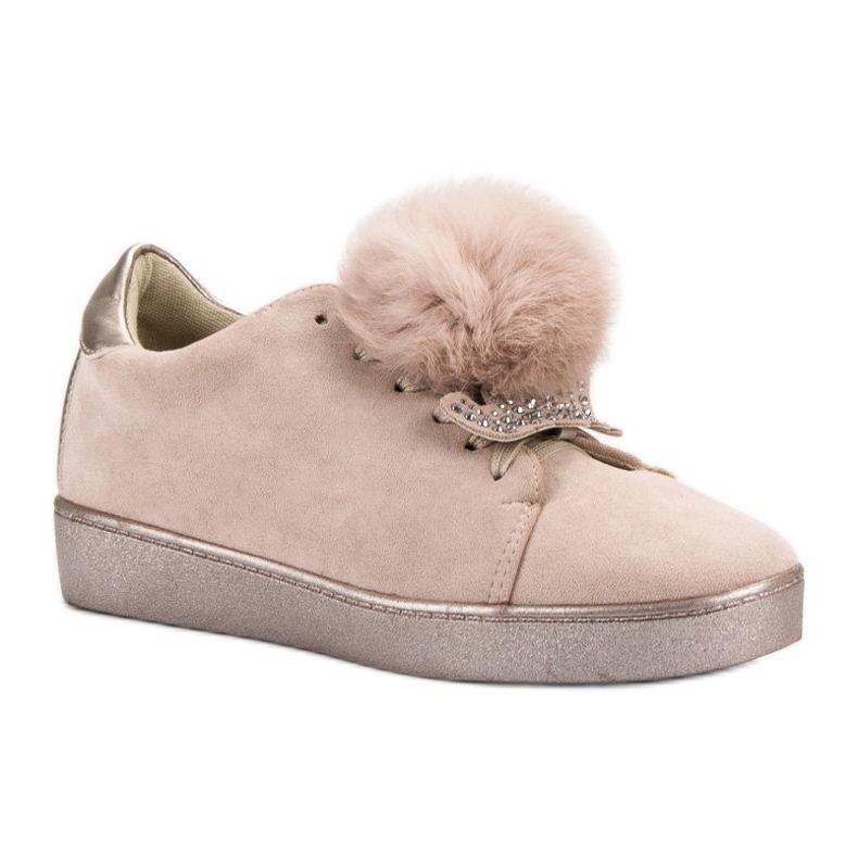 Lucky Shoes Sportske cipele od antilopa smeđa 1