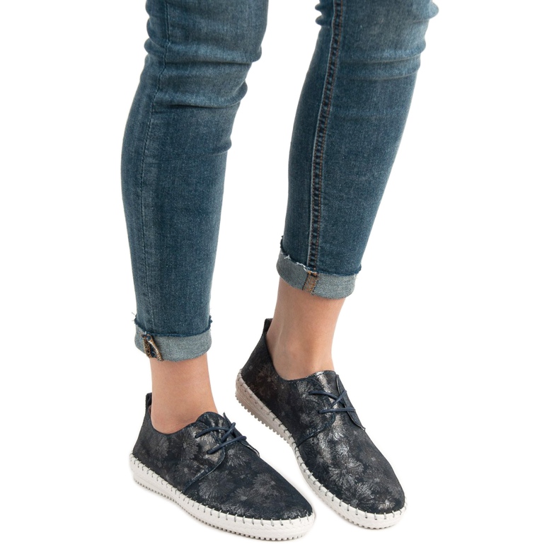 Filippo Vezane kožne čizme plava raznobojna 1