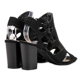 Goodin Modne crne sandale crna 1