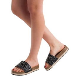 Goodin Modne ženske papuče crno 1