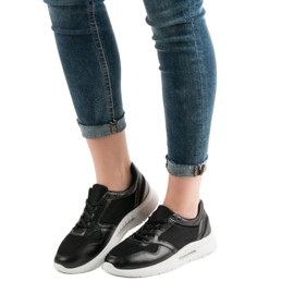 SHELOVET Sportske cipele na vezanje crno 1