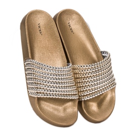 Modne VICES papuče žuta boja 1