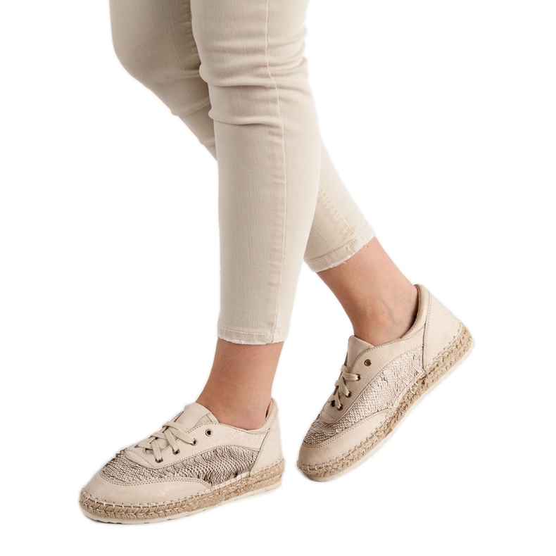 Cipele sa šljokicama VICES smeđa 2