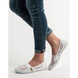 SHELOVET Balerine od čipke bijela 2