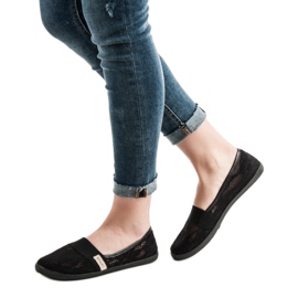 SHELOVET Balerine od čipke crno 1