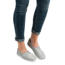 SHELOVET Glitter Slip na tenisicama siva 1