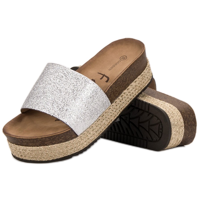 Goodin Papuče na platformi siva 2