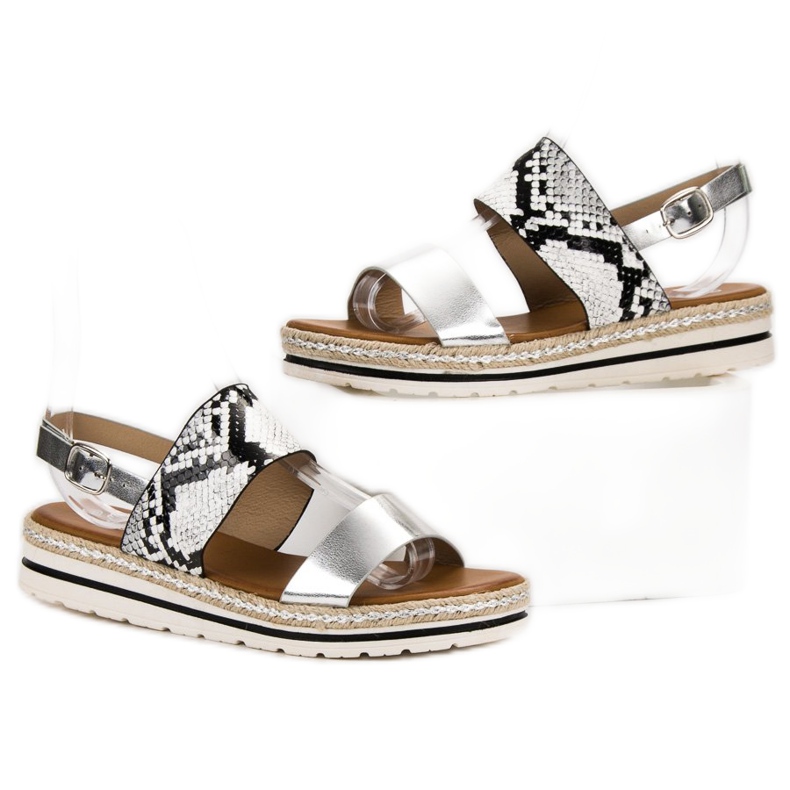 SHELOVET Udobne sandale siva raznobojna 2