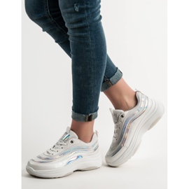 SHELOVET Tenisice na platformi bijela 2