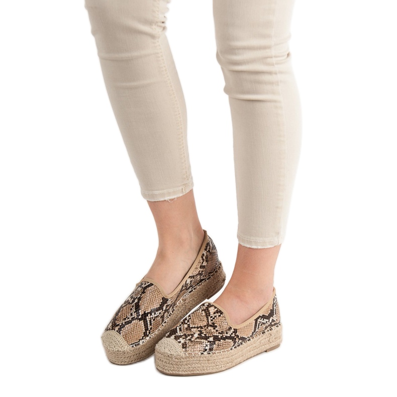 Best Shoes Lordsy na platformi smeđa 1