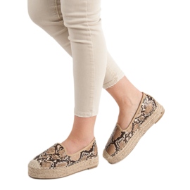 Best Shoes Lordsy na platformi smeđa 2