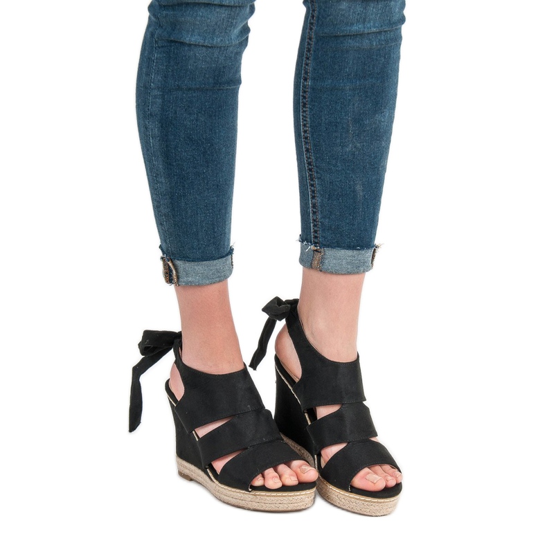 Anesia Paris Sandale na klin crno 2