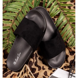 SHELOVET Sportske papuče od antilopa crna 1