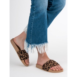 SHELOVET Sportske papuče od antilopa smeđa 1