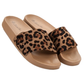 SHELOVET Sportske papuče od antilopa smeđa 2