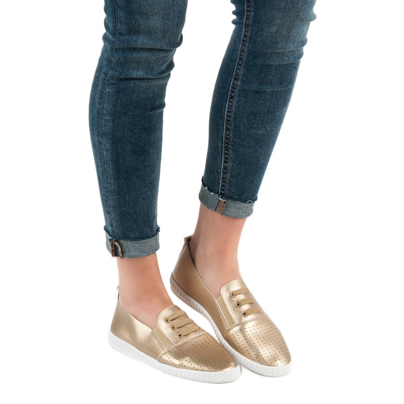 Super Mode Zlatne tenisice zlatna 2