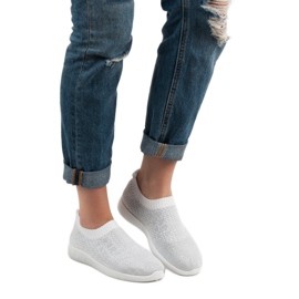 SHELOVET Tekstilna sportska obuća bijela 1