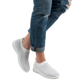 SHELOVET Tekstilna sportska obuća bijela 2