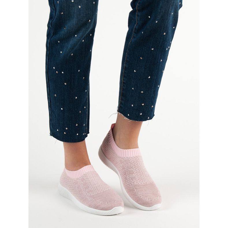 SHELOVET Tekstilna sportska obuća ružičasta 2