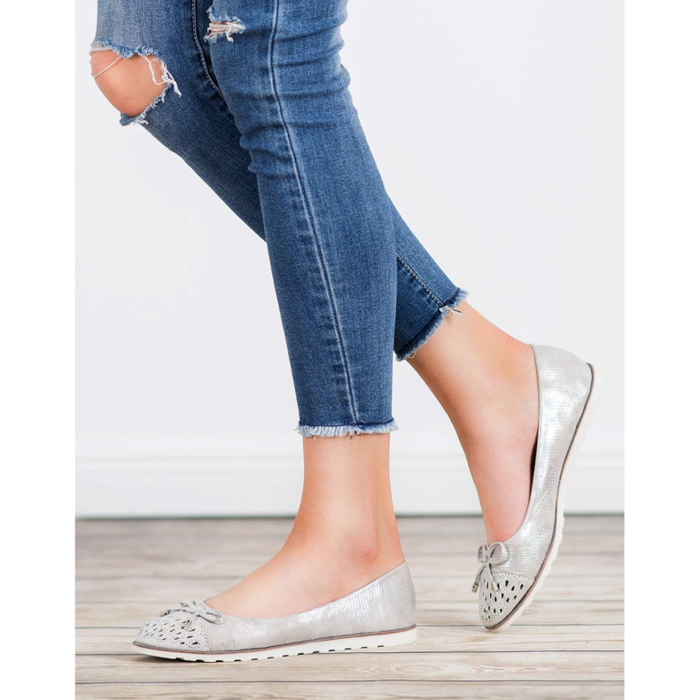 SHELOVET Ležerne balerine siva 1