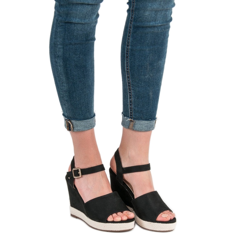 Best Shoes Crne sandale crna 2