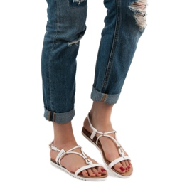 SHELOVET Bijele sandale bijela 1