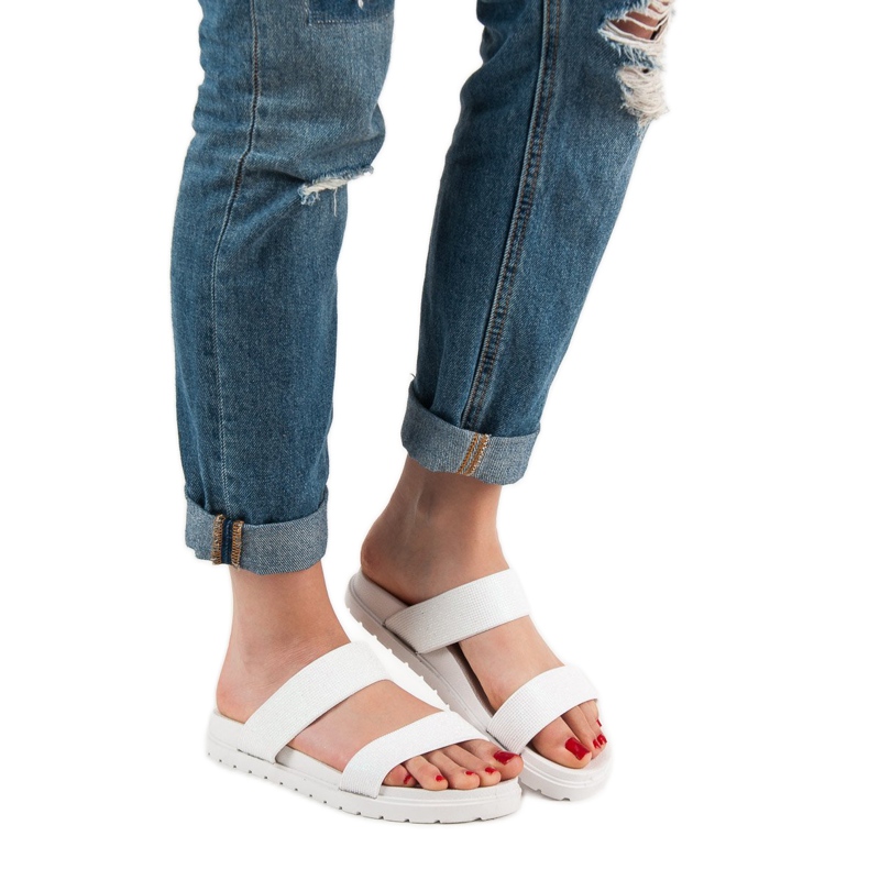 Seastar Sjajne papuče bijela 1