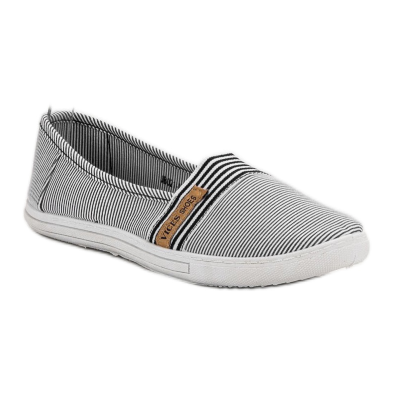 Udobni VICES Slipony bijela crna 1