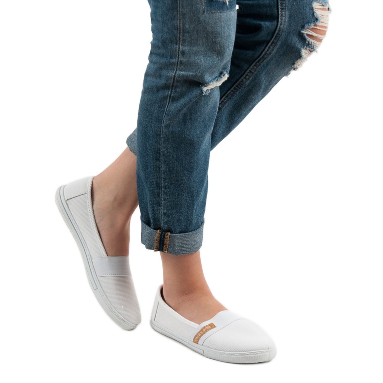 Udobni VICES Slipony bijela 2