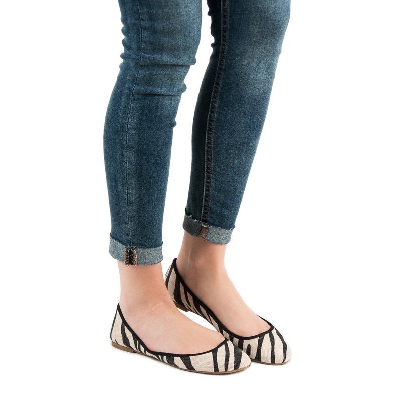 SHELOVET Balerina s otiskom životinja smeđa 2