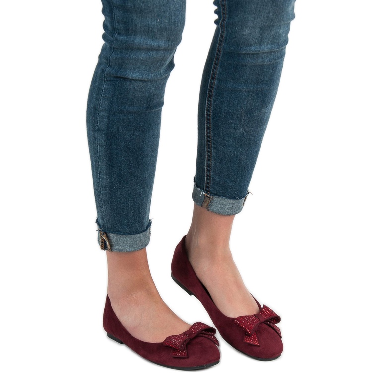 Best Shoes Maroon balerine crvena 1