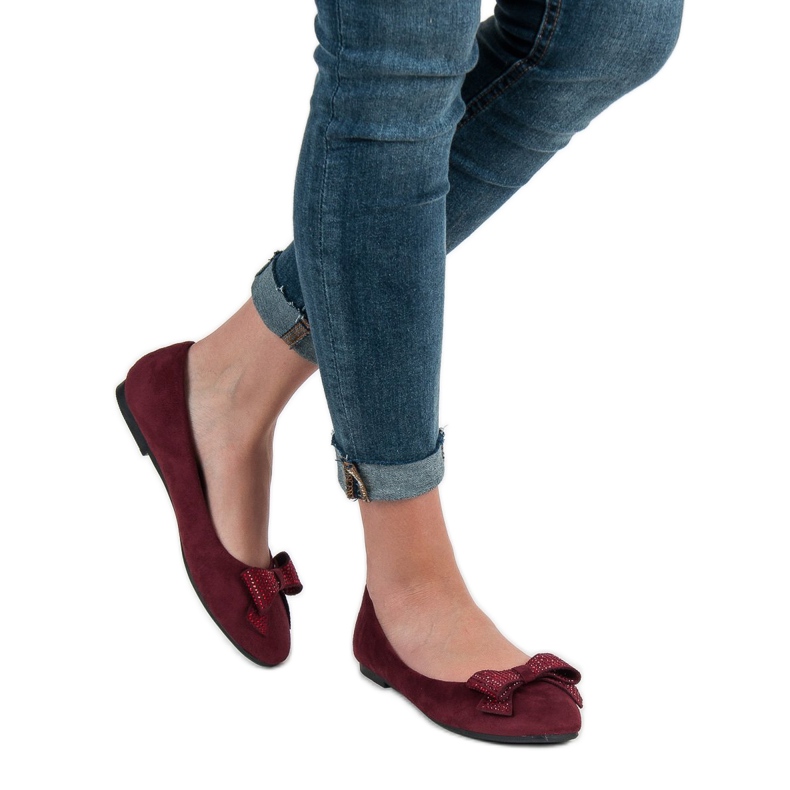 Best Shoes Maroon balerine crvena 2