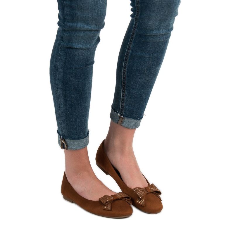 Best Shoes Balerine s devama smeđa 1