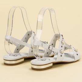 Kylie Udobne ravne sandale bijela 1