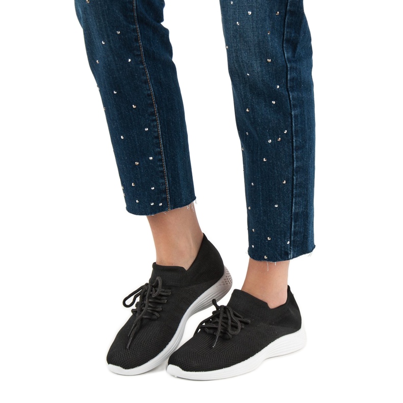 SHELOVET Tekstilna sportska obuća crno 2