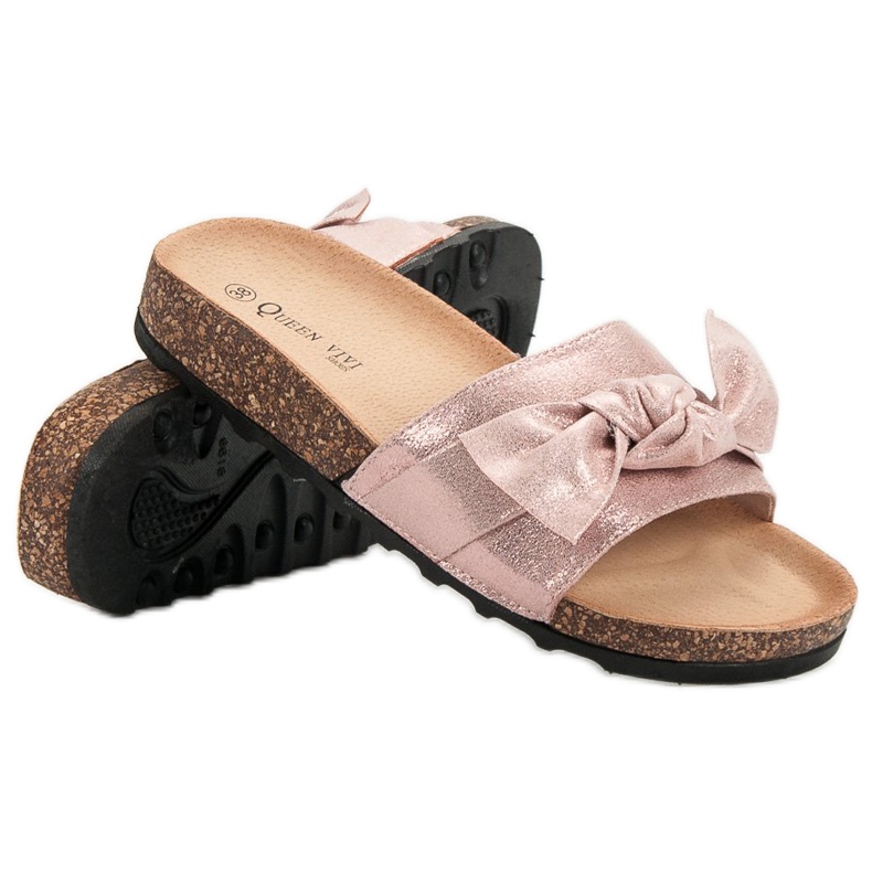 Queen Vivi Ležerne papuče sa sjajem ružičasta 1