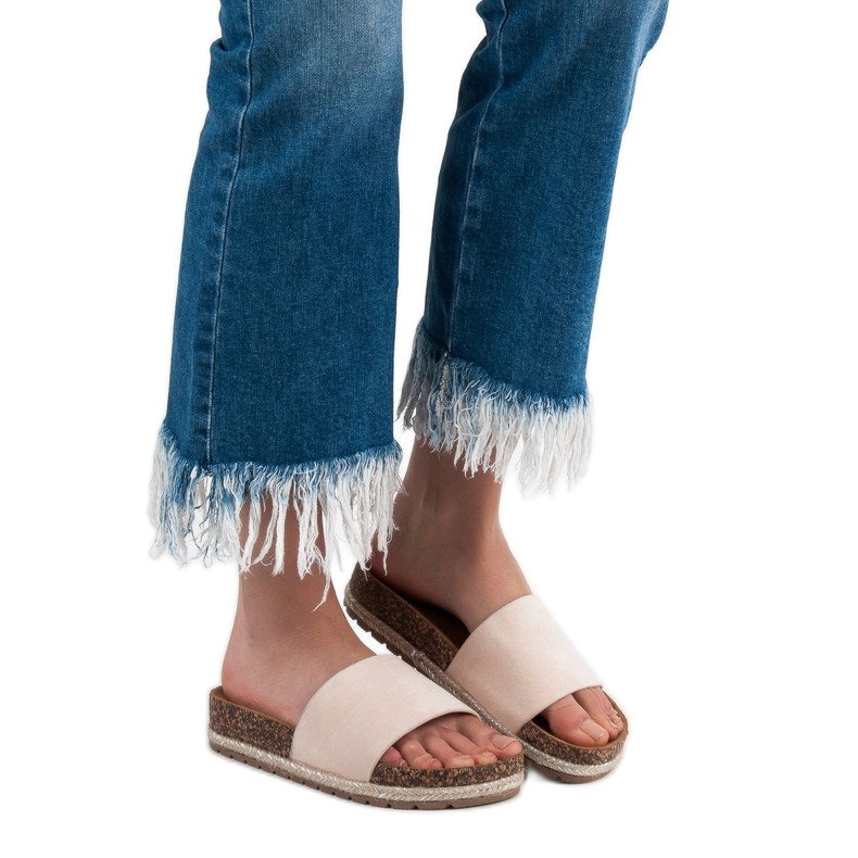 Bestelle Klasične papuče od antilopa bež 1