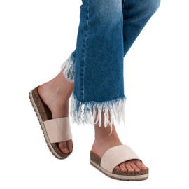 Bestelle Klasične papuče od antilopa bež 2