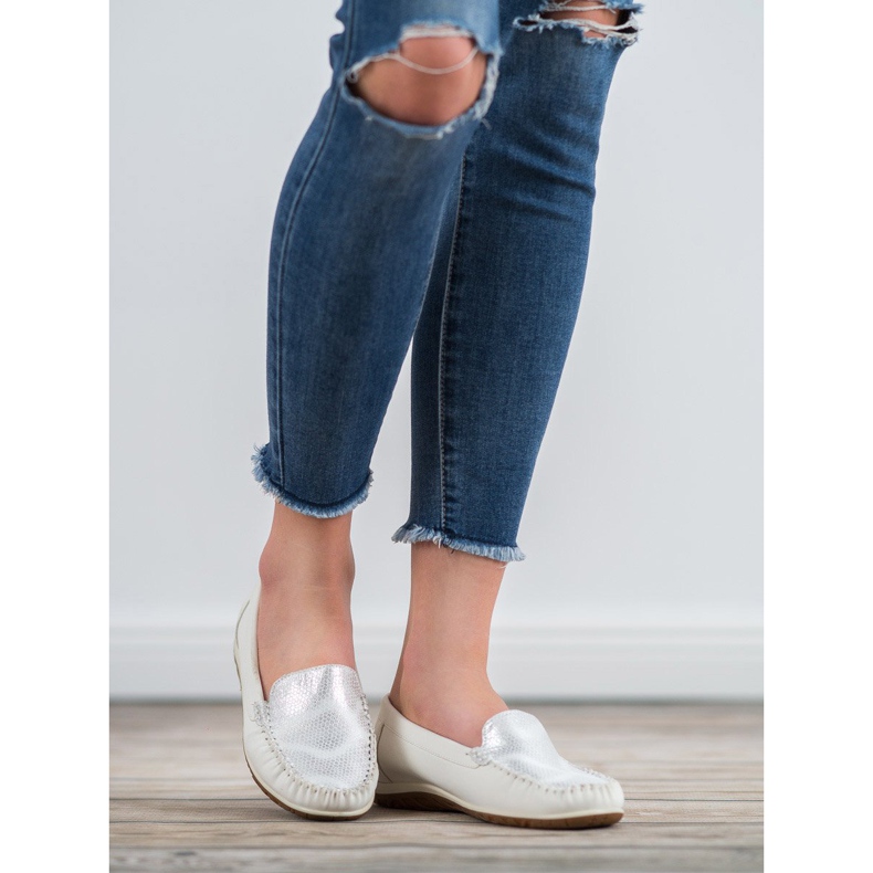 Anesia Paris Udobne mokasine bijela 2