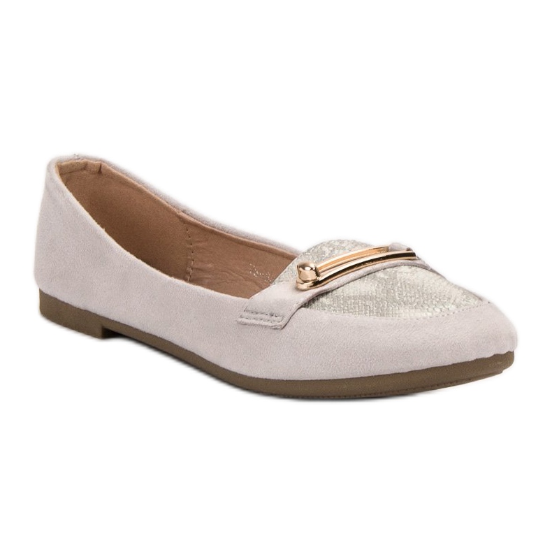 Top Shoes Elegantne balerine siva 1