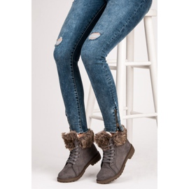 New Tlck Traperi za antilop s krznom siva 2