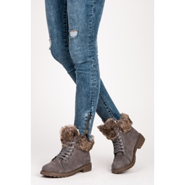 New Tlck Traperi za antilop s krznom siva 1