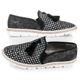 Kylie Ažurne slipony espadrile crno 2