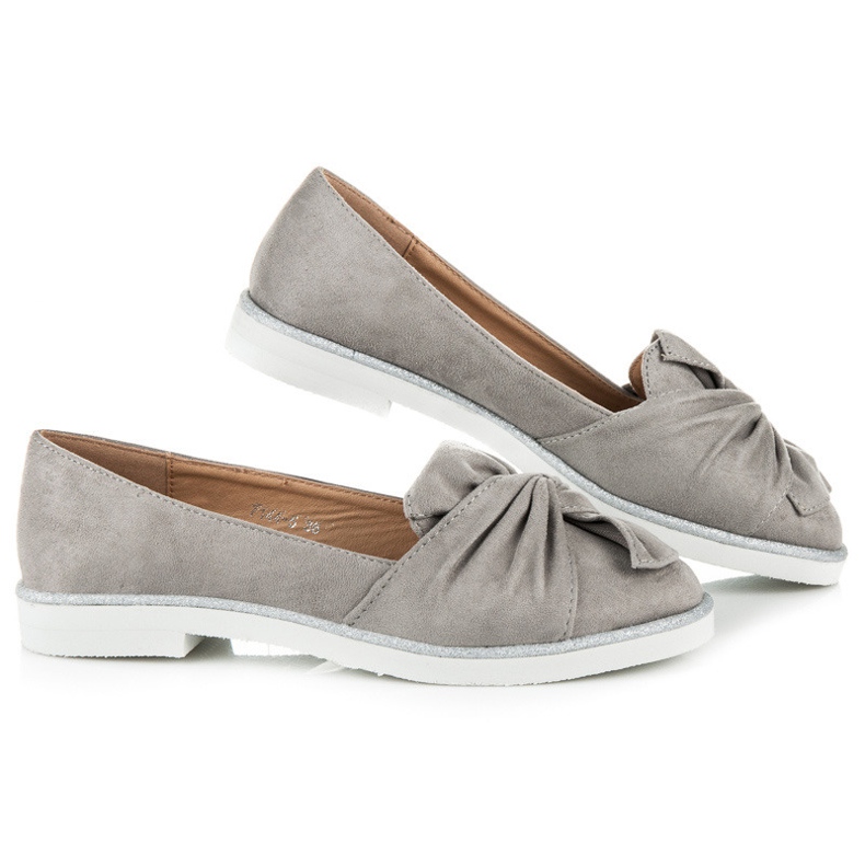 Vices Cipele od antilopa sa sjajnim ukrasima siva 1